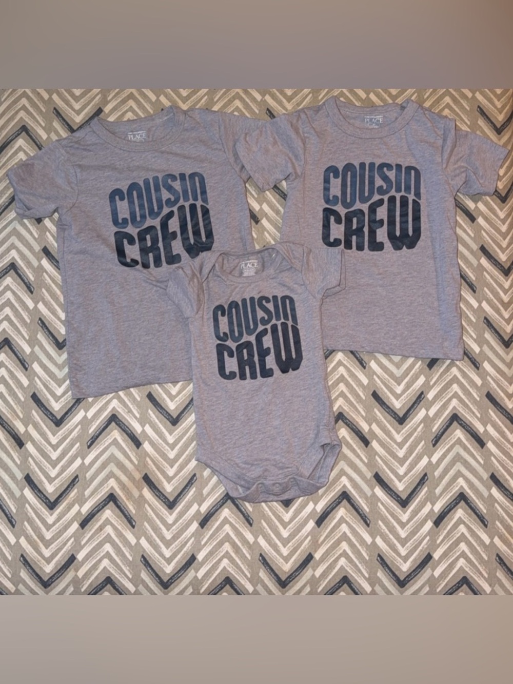 The Childrens Place Gray "Cousin Crew" Set
